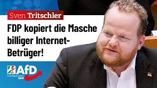 FDP kopiert Masche billiger InternetBetrüger – Sven Tritschler AfD [upl. by Yoral581]