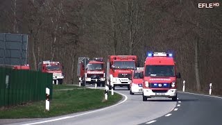 Einsatzfahrten zur großen Alarmierungs und Marschübung des Landkreises Leipzig [upl. by Melan]