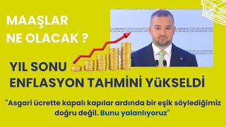 Maaşlar Ne Olacak  Enflasyon Tahmini Yükseldi  8 Kasım 2024 [upl. by Ahseel]