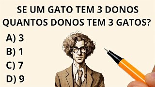 🔥7 QUESTÕES DE RACIOCÍNIO LÓGICO PARA DESTRAVAR SEU CÉREBRO🧠 NÍVEL 1 [upl. by Ahselrak]