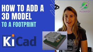 KiCad Tutorial  How to Import Footprint Step file [upl. by Aihsinyt]