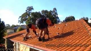 Solar Power Installation On Tiled Roof [upl. by Odrareg800]