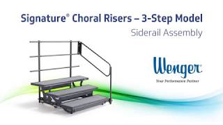 Signature® Choral Risers  3Step Model Siderail Assembly Instructions [upl. by Arissa175]