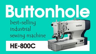 Brother  Buttonhole sewing machine HE800C [upl. by Intirb]