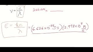 18  Calculate energy of photon given wavelength [upl. by Cynarra489]