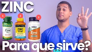 ZINC PARA QUE SIRVE  3 COSAS [upl. by Akirahc]