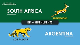 HIGHLIGHTS  SOUTH AFRICA v ARGENTINA  The Rugby Championship 2024 [upl. by Ode]