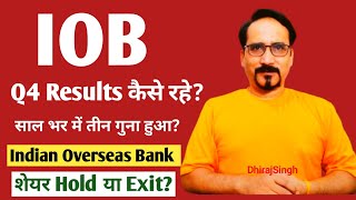 INDIAN Overseas Bank  IOB Q4 Results कैसे रहे IOB Stock News Today IOB Share Price Target [upl. by Valerlan]