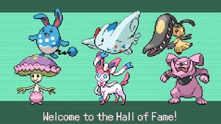 Inclement Emerald Fairy Monotype Elite FourChampion Rematch Challenge Mode Singles Legendaries [upl. by Brazee]