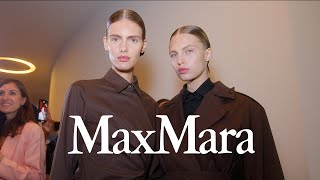 Max Mara  Milan Fashion Week SpringSummer 25  Backstage [upl. by Muna]