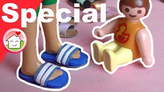 Pimp my PLAYMOBIL deutsch  Schuhe shoppen  Sandalen DIY  Kinderserie  Familie Hauser [upl. by Som]