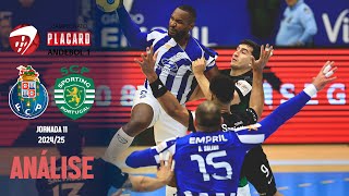 FC PORTO 30 x 31 SPORTING CP  JORNADA 11  ANDEBOL 1  2425  ANÁLISE [upl. by Ermin]