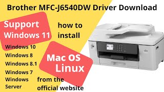 Brother MFCJ6540DW Driver Download and Setup Windows 11 Windows 10 Mac 13 Mac 12 [upl. by Chien]