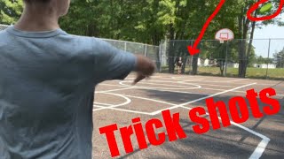 Mini frisbee trick shots [upl. by Aihsatal]