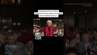 Parteitag 2024 Claudia Roth rastet wegen Parteikollegen aus 🤣💚🇩🇪 [upl. by Michiko]