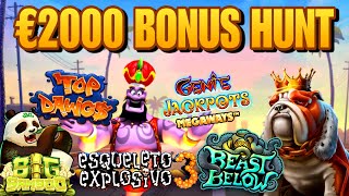 €2000 BONUS HUNT ESQUELETO 3 😍 BIG BAMBOO CHICKEN RUSH MORE😎🤞🎰 [upl. by Nazario45]