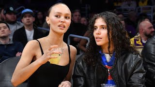 Lily Rose Depp And 070 Shake Spotted At Lakers Game [upl. by Ajidahk]