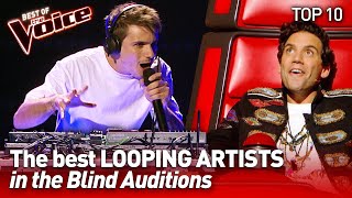 TOP 10  Incredible LIVE LOOPING ARTISTS in The Voice [upl. by Ivor]