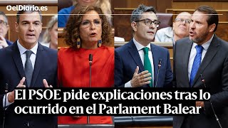 SESIÓN DE CONTROL El PSOE pide explicaciones tras lo ocurrido ayer en el PARLAMENT BALEAR [upl. by Berga]