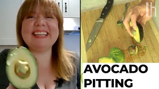 Does TikTok Know the Easiest Way to Pit and Avocado  Hack or Wack [upl. by Delanos24]