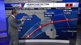 Hurricane Milton regains strength SC watches posted [upl. by Tobi160]