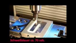 Rührreibschweißen Friction Stir Welding eines KühlkörperMusters  RRS Schilling [upl. by Swope366]