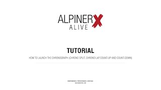 ALPINA WATCHES TUTORIALS ¦ ALPINERX ALIVE  HOW TO LAUNCH THE CHRONOGRAPH CHRONO SPLIT CHRONO LAP [upl. by Ryan]