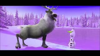 Frozen  OLAF and Reindeer SVEN Funniest Moment  Learn Colors [upl. by Acissehc]