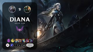 Diana Top vs Gangplank  KR Master Patch 1315 [upl. by Bitthia179]