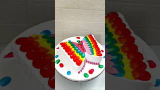 butterfly cutting cake decorating ideas youtubeshorts shorts viral butterflycake cakes food [upl. by Omari303]