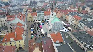 Gliwice Rynek Jarmark 2024 Polska Marked Square Poland Widok z drona Drove view DJI mini 3 [upl. by Nelyk]