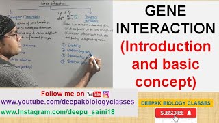 GENE INTERACTION  introduction and basic concept  NEET  CSIR  DBT  ICMR  GATE [upl. by Ahsital]