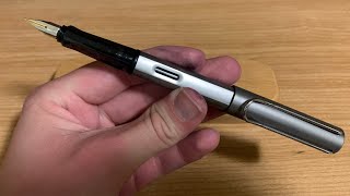 Lamy Allstar fountain pen review gold nib 👀 [upl. by Fiertz]