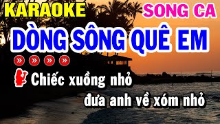 Karaoke Dòng Sông Quê Em Song Ca  Beat Chuẩn  Vọng Cổ  Beat Huỳnh Lê [upl. by Gerianne947]