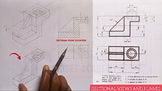 how to use and interpret cutting plane in Sectioning sEcTiOnAl pLaNeS AnD sEcTiOnAl ViEwS [upl. by Annaerb470]