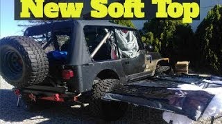 New Soft Top For the Jeep [upl. by Norok]