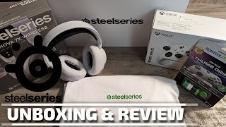 SteelSeries Arctis Nova 7X White Collection Unboxing and Review [upl. by Falkner186]