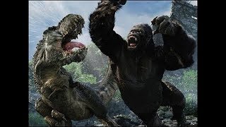 King Kong Vs Dinozor  Ahtapot  Kafatası Sürüngeni [upl. by Ylrebmit694]