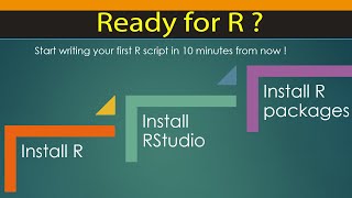 R Beginners How to install R RStudio and R packages [upl. by Einhpets]