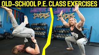 We Tried an OLD SCHOOL 1960s PE CLASS WORKOUT [upl. by Duax]