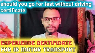 ib motor transport driving experience certificate l ib sa mt driving test l ib sa mt tier 2 [upl. by Fullerton]