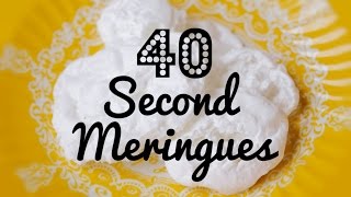 How To Make Meringues In 40 Seconds  Crumbs [upl. by Ponton532]