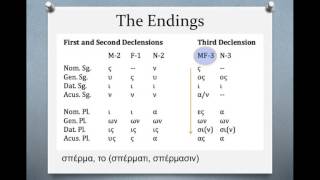 Biblical Greek The Third Declension [upl. by Rolat]