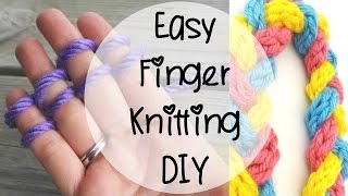 Learn How To Finger Knit Easy And Beginner Friendly [upl. by Priscilla]