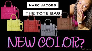 WHAT New color Marc Jacobs THE TOTE BAG NEW COLOR [upl. by Ahsirak]