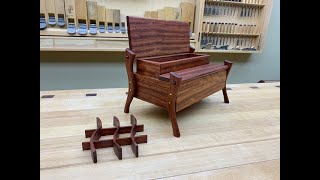 Make a Piano Jewelry Box 2 Lids legs and Partitions [upl. by Rebbecca]