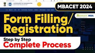 MAH MBA CET 2024  Registration Started  Step By Step Form Filling Process  Must Watch [upl. by Elyssa428]