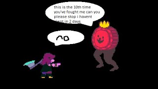 Deltarune  No Hit K Round 10 times in a row [upl. by Harald]