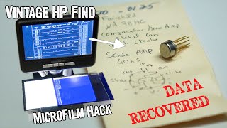 Cobbling together a microfilm reader to explore a promising vintage microfiche find [upl. by Licec]