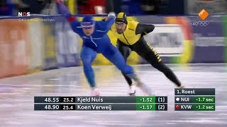 Kjeld Nuis 1500m  14348 Olympisch kwalificatietoernooi 2018 [upl. by Rexana]